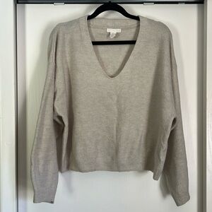 Crop V-Neck Sweater